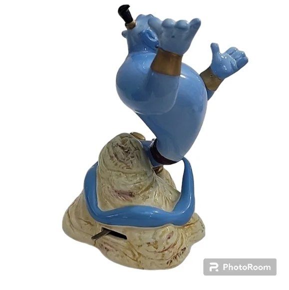 Disney Alladin Rotating music box Schmid Vintage 1993 plays a "A friend like Me" - Picture 4 of 14